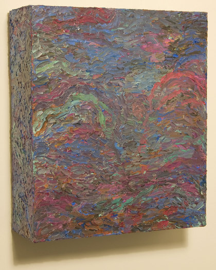 Box Painting #35 Box Paintings Oil on canvas over box structure