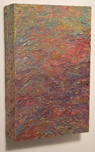 Box Painting #44 Box Paintings Oil on canvas over box structure