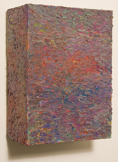 Box Painting #45 Box Paintings Oil on canvas over box structure