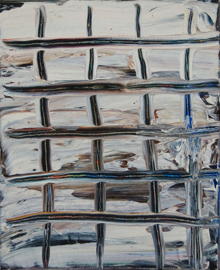 Small Lattice Small Paintings Oil on paint-tube box