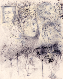 Marsha Gold Gayer Drawings charcoal and pastel on paper