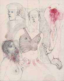 Marsha Gold Gayer Drawings mixed media on paper