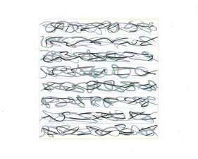 Marsha Goldberg Lost Language: drawings 2009-2012 india ink and colored pencil on both sides of translucent paper