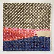Marsha Goldberg Paintings on wood  2025 acrylic and graphite on wood