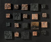  Low-Relief: Reliquaries, 2015-2016  Model Magic on wood panel