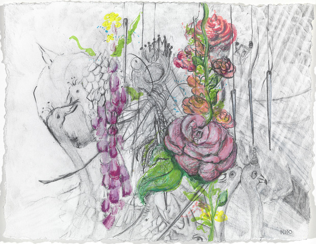 Marsha Nouritza Odabashian Drawing/painting/collage  Mixed Media