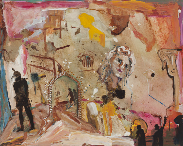 Marsha Nouritza Odabashian Paintings  Onionskin Dye with Acrylic Paint on Canvas