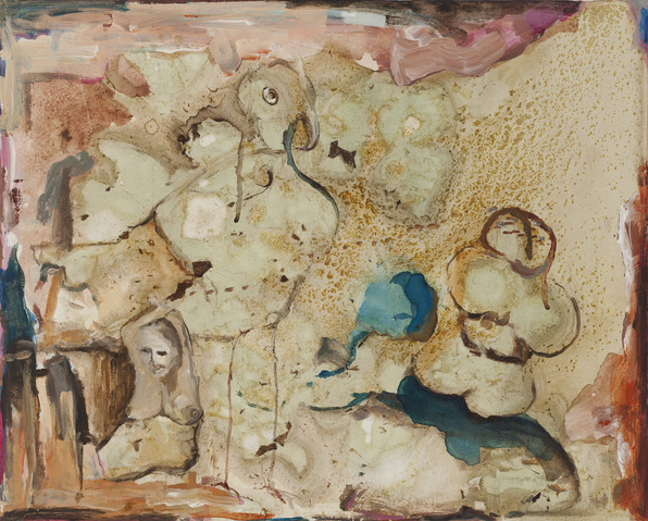 Marsha Nouritza Odabashian Paintings  Onionskin Dye and Acrylic Paint on Canvas