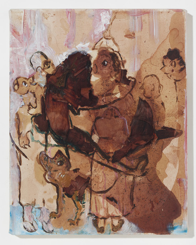 Marsha Nouritza Odabashian Paintings  Onionskins, dye and acrylic on canvas 