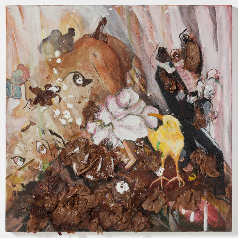 Marsha Nouritza Odabashian Paintings  Onionskins, Dye and Acrylic on Canvas