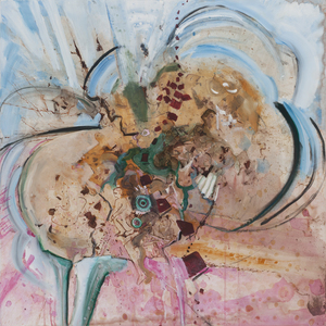 Marsha Nouritza Odabashian Paintings  Onionskin dye and acrylic on canvas