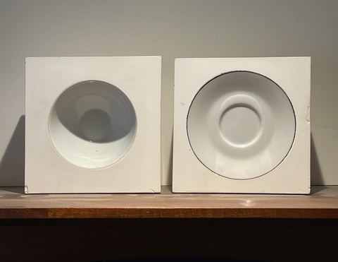 Martha Schlitt BRICKS AND PLASTER porcelain, hydrocal