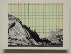 Martha Schlitt POSTCARDS latex paint, ink on postcard