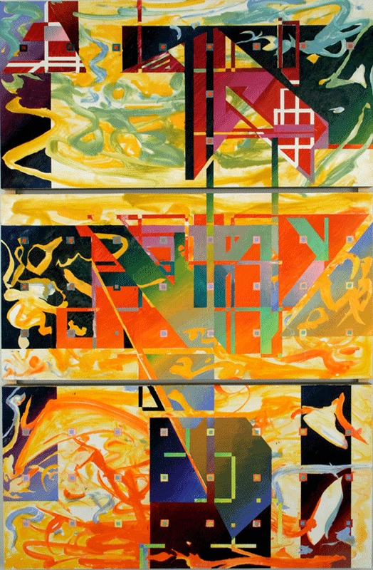  2008-2009 Oil on three panels