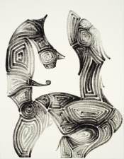 martin kline Made in Japan oil on canvas