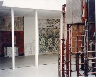 Marty Baird Installations oils, acrylics, wallpaper, graphite