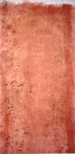 Marty Baird Installations powdered graphite and earth pigments on paper 