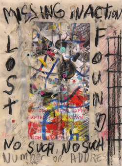 Marty Greenbaum MISSING IN ACTION mixed media