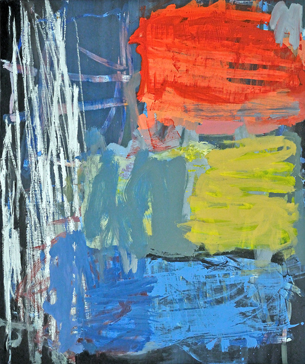 DARN HOGWILD | 2015-16 oil, oil stick on wood