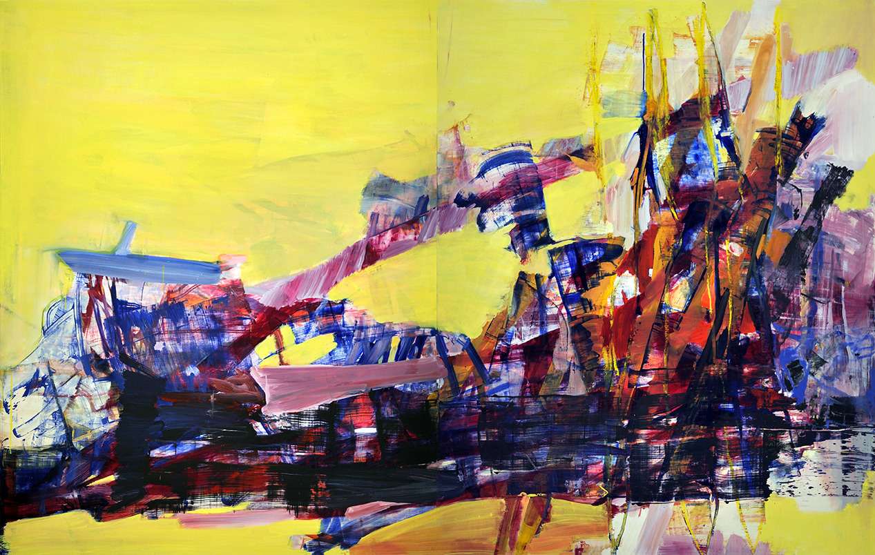HOGWILD HOGWILD | 2015-16 oil, oil stick on wood