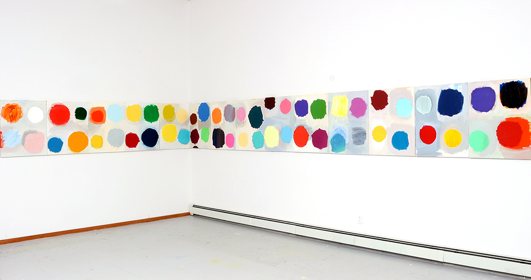CLASS PORTRAIT B-SIDE | Galeria, University Center, Michigan | 2015 oil on panel, each panel 30 x 24 inches