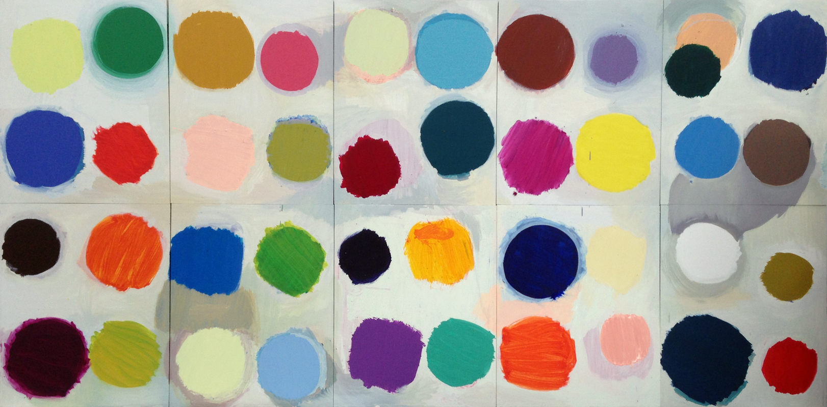 CLASS PORTRAIT III B-SIDE | Galeria, University Center, Michigan | 2015 oil on panel in 10 panels