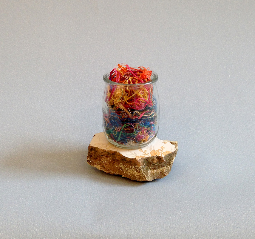 time pot C O N S T R U C T I O N S cotton, glass, terra cotta tile