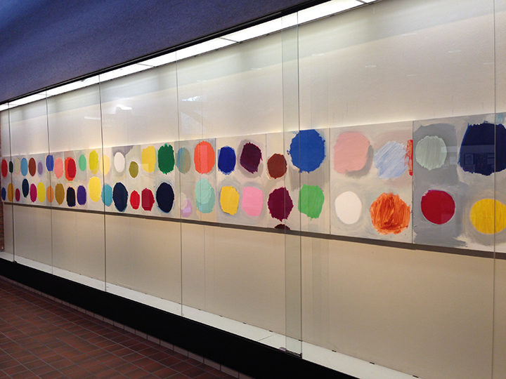 B-SIDE installation, DELTA COLLEGE B-SIDE | Galeria, University Center, Michigan | 2015 oil on wood