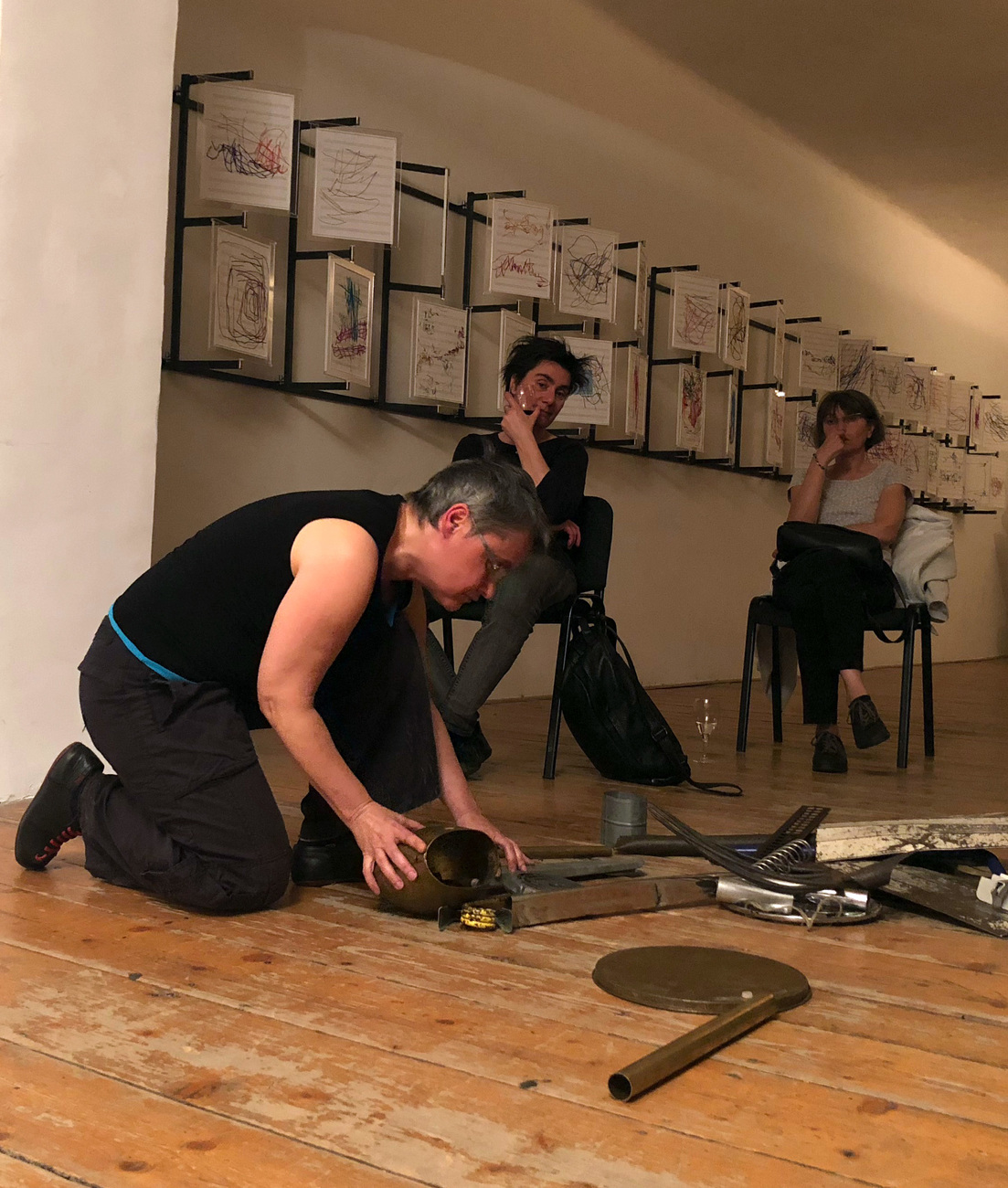 Elisabeth Flunger performance, Echoraum, Vienna re-lay | Echoraum, Vienna | 2018