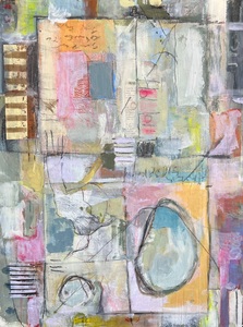 Mary Scurlock Conversations 2022 Mixed Media on Panel