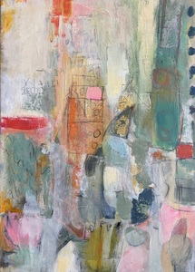 Mary Scurlock Conversations 2022 Mixed Media on Panel