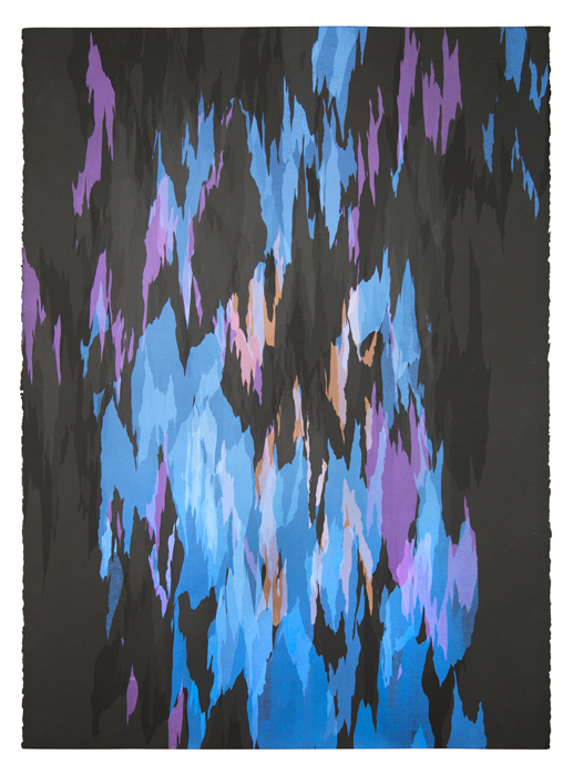 Masako Miyazaki Cumulous—Flame series (silkscreen monoprints) Silkscreen, iridescent inks