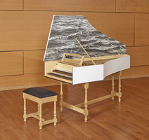 harpsichord decoration for Middlesex School