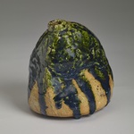  Vases and Bottles Stoneware, japanese oribe glaze