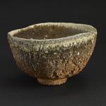  Chawan Stoneware, shino glaze, natural ash glaze