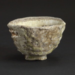  Guinomi Stoneware, shino glaze, natural ash glaze