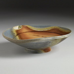  Bowls Stonware, sli inlay,, natural ash glaze