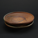  Plates Stoneware, black iron oxide, natural ash, sea shells