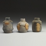  Vases Stoneware, wadding, natural ash glaze