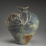  Large Forms Stoneware, sea shells, natural ash glaze