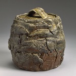  Lidded Forms Stoneware, natural ash glaze, ash glaze liner