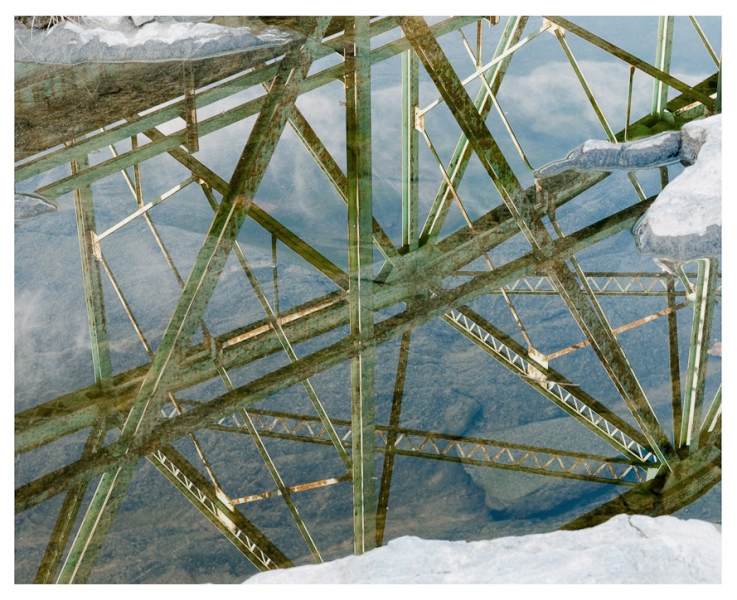 Bridge Reflection, Brunswick, 2010 Michael Kolster Androscoggin River (ME) archival pigment print