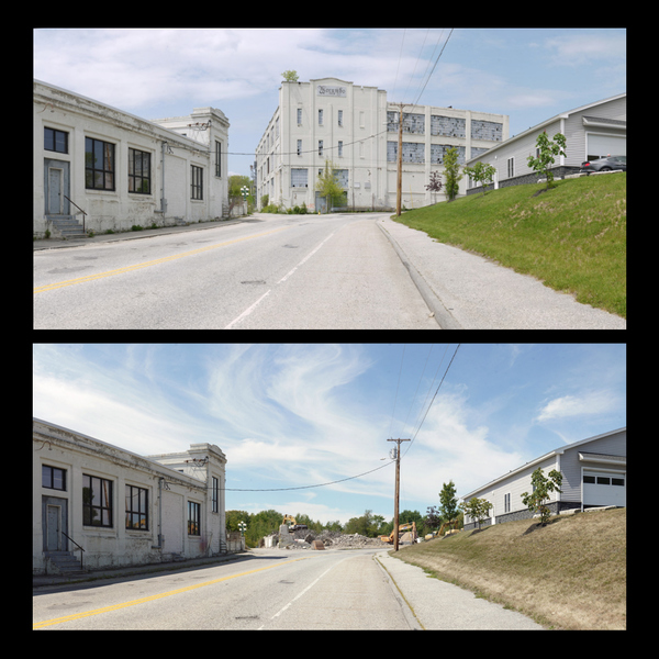 Looking West, Canal Street, 23 May and 09 August Michael Kolster Outside the Mill archival pigment print