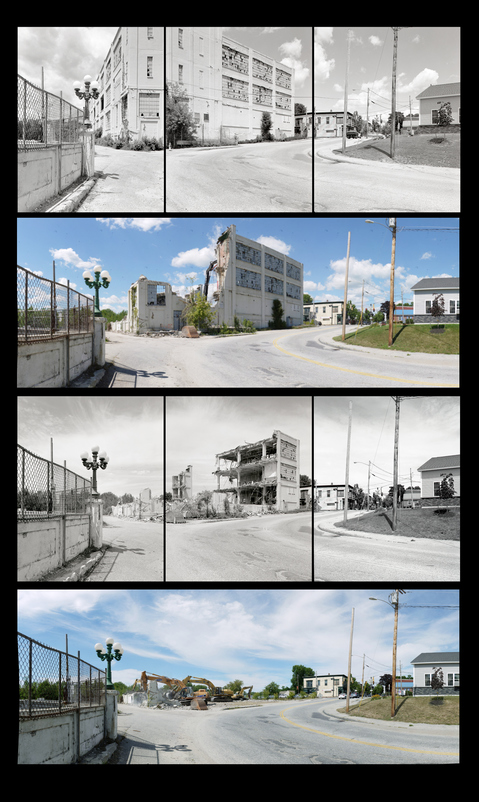 Looking Northwest, Canal Street Curve, 15 June, 27 July, 30 July, and 09 August Michael Kolster Outside the Mill archival pigment print