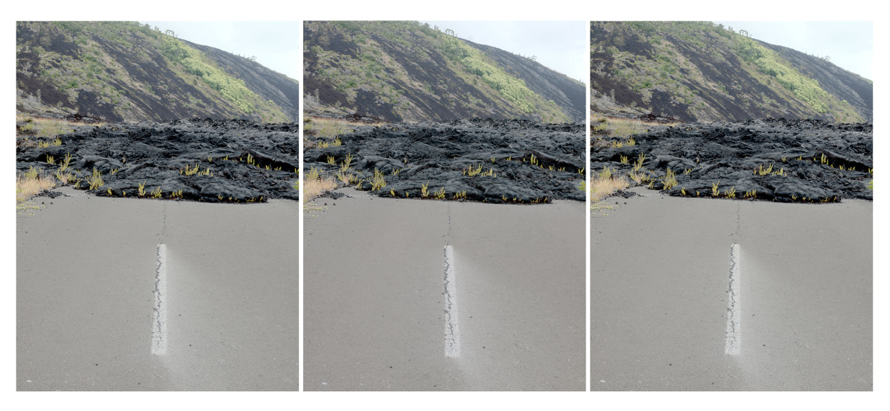 lava flow in road 1, Chain of Craters Drive, Hawai'i Volcanoes National Park Michael Kolster Lava Flows archival pigment print