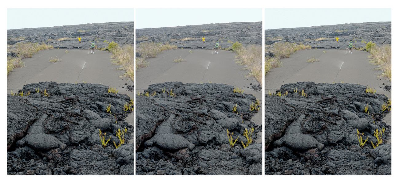 lava flow in road 2, Chain of Craters Drive, Hawai'i Volcanoes National Park Michael Kolster Lava Flows archival pigment print