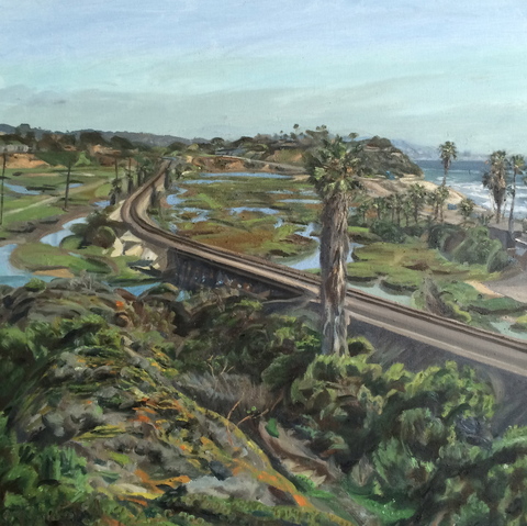Michael Sitaras Landscape oil on canvas