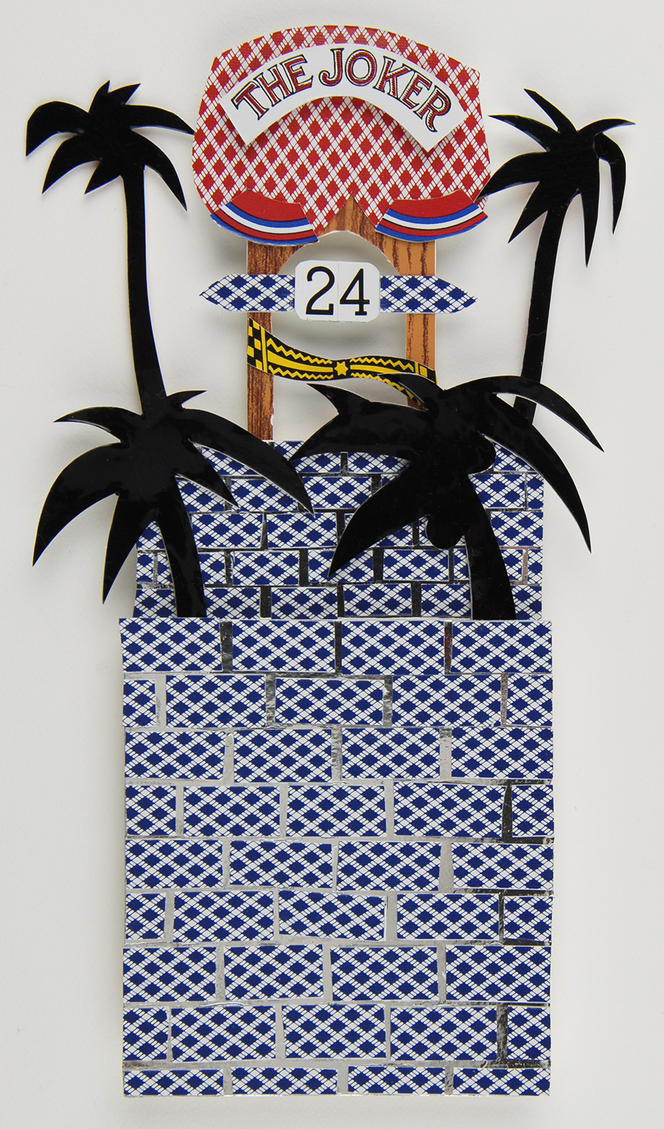 The Joker (Open 24 Hours) playing cards playing cards, Mylar, vinyl, shelving paper, mat board