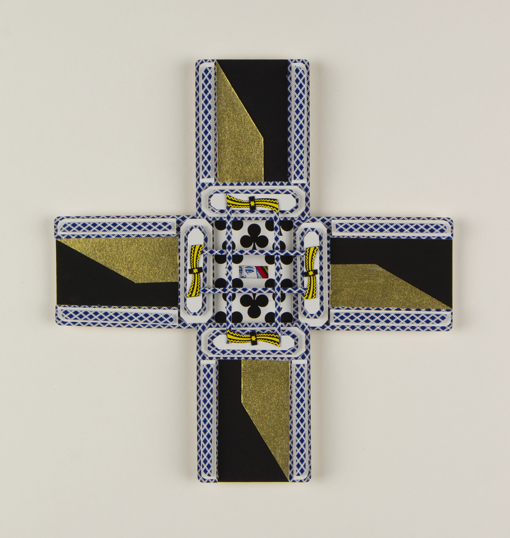  Dealer's Choice playing cards, Flashe, metallic gouache and basswood mounted on archival board