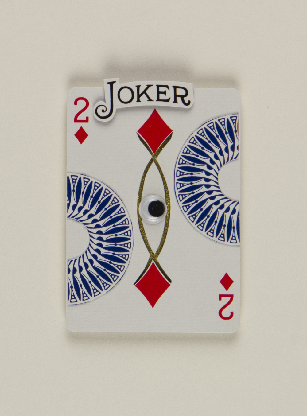  Dealer's Choice playing cards, found object, metallic gouache and basswood mounted on archival board